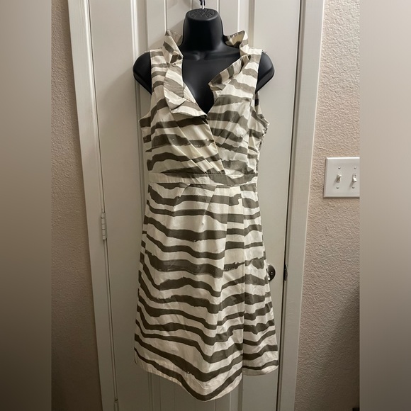 J. Crew Zebra-Striped Dress - Picture 1 of 6